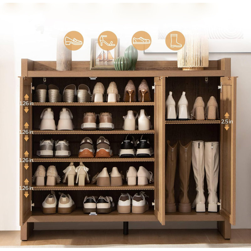 Vine Shoe Cabinet Storage Cabinet
