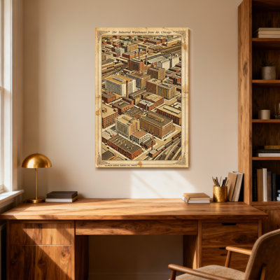 Paysages industriels pittoresques et urbains entreposés par Air Chicago