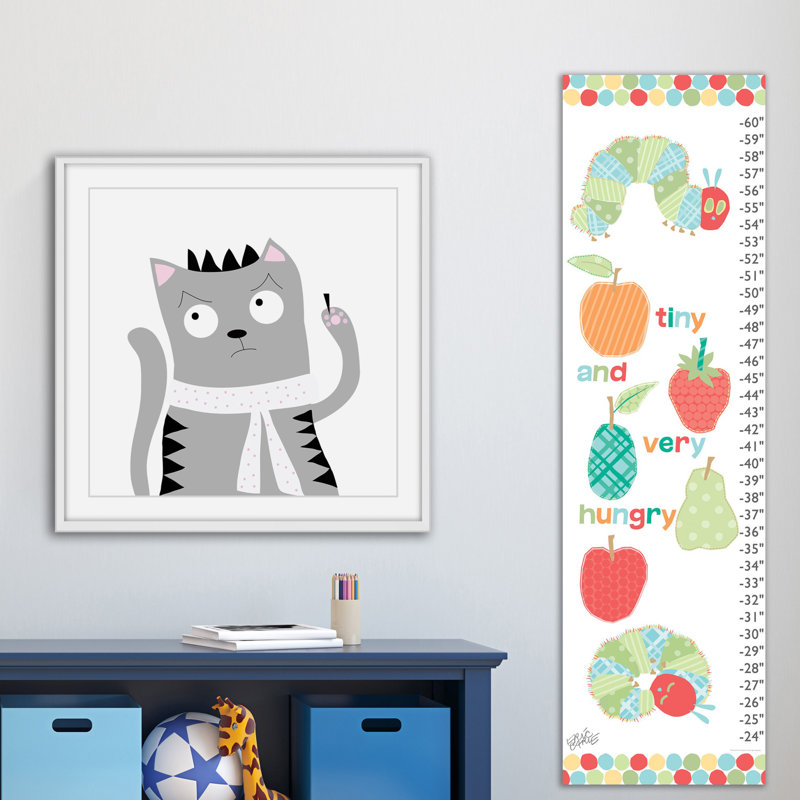 'Angry Kitty' by Katarina Snygg Framed Print, 12" H x 12" W x 1.5" D