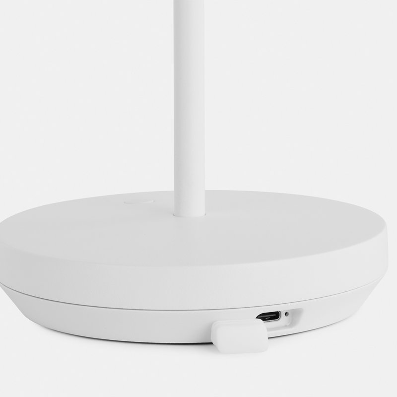 Tepa Short Accent Rechargeable Table Lamp, White