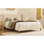 Modern Upholstered Platform Bed With Wingback Headboard And Walnut Wooden Legs, No Box Spring Needed-856389972-856389976