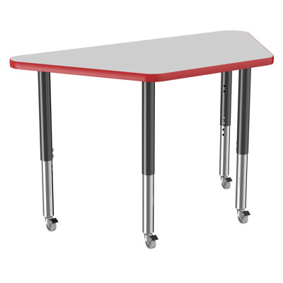 Trapezoid T-Mold Adjustable Height Activity Table
