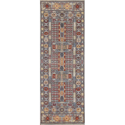 Tapis de couloir oriental géométrique 3x8