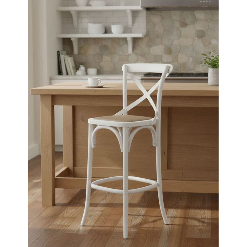 Tabouret de comptoir en bois Jupiter