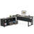 Dineke L-Shape Executive Desk with Cabinet Credenza-1312529025-1317106393
