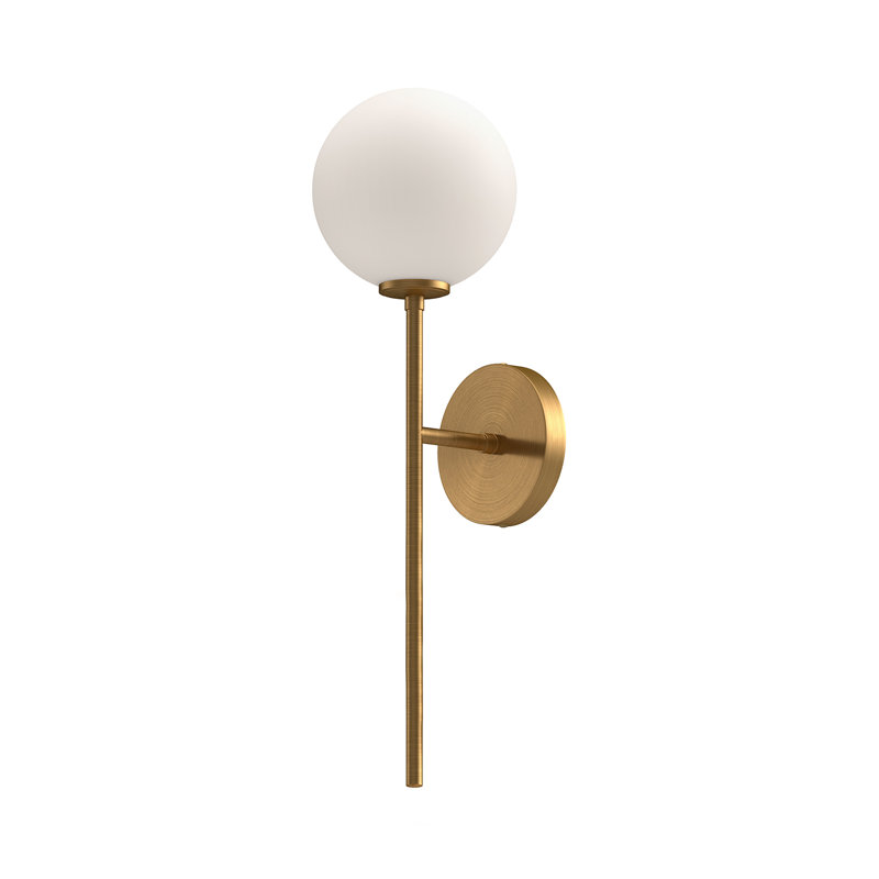 Cassia Dimmable Bath Sconce, Aged Gold
