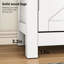 Armoire de cuisine blanche - construction avec tiroir spacieux et tablette réglable de style Mid-Century moderne avec 2 portes