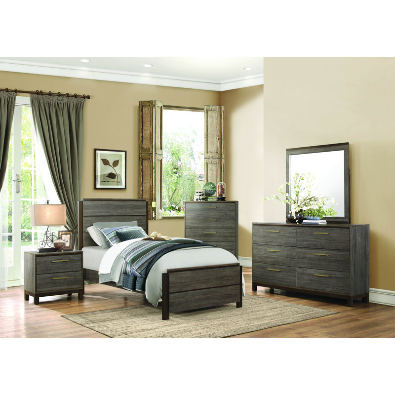 Ensemble de chambre configurable avec lit plateforme Langport