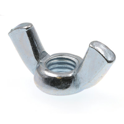 Wing Nuts, Cold-Forged, 1/2 in.-13, Zinc Plated Steel (5 Pack)