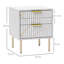 39cm W Manufactured Wood Bedside Table