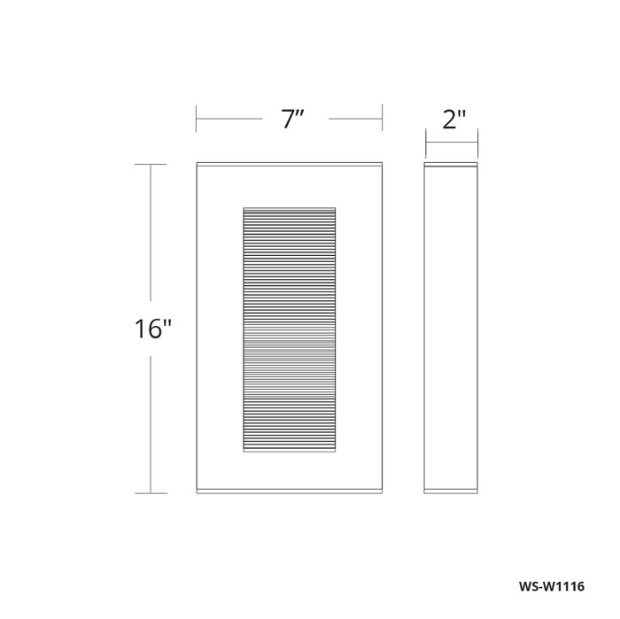 Urban LED Outdoor Wall Light, Bronze