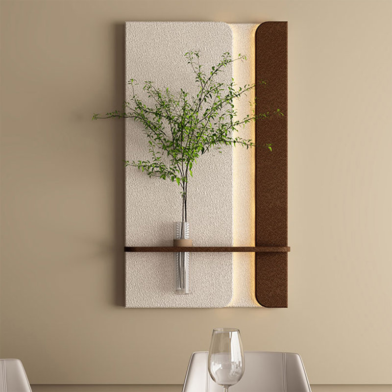 Art mural Mid-Century moderne en toile pour salon, H 47,24 po x l 27,56 po x P 1,97 po