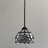 Simonson Tiffany Mini Hanging Lights White Stained Glass Baroque Style LED Bulb Included  8"W*8"D*60"H