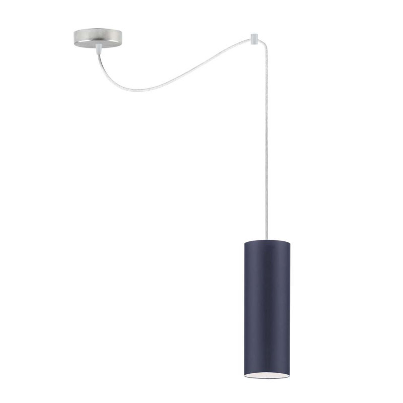 Konigstein 1 - Light Single;Cylinder Pendant, Navy, Chrome