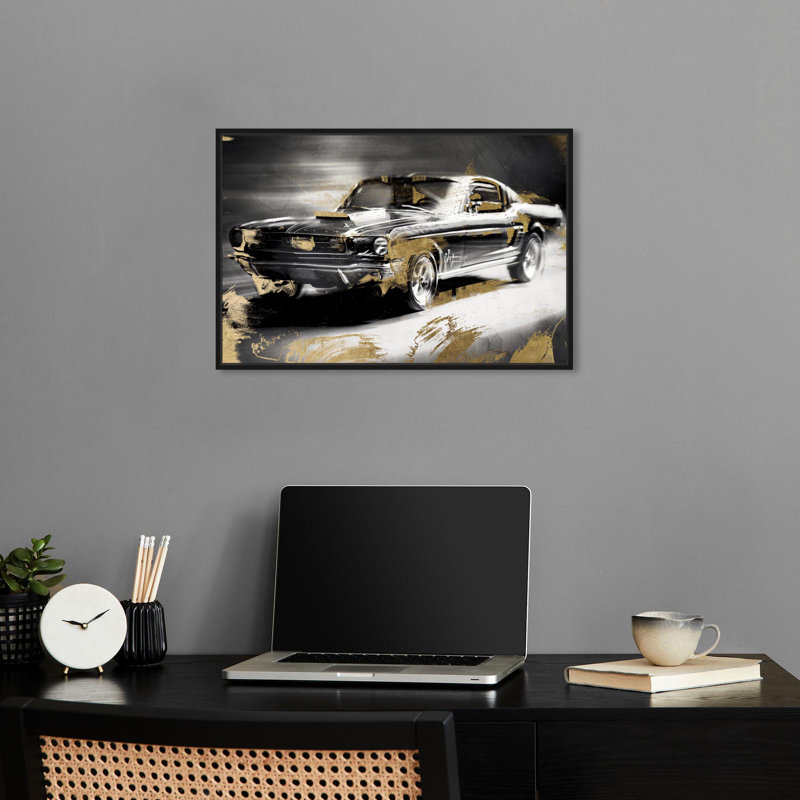 «Need for Speed Canvas Mancave» par Notoriart, H 11 po x l 16 po, Cadre noir