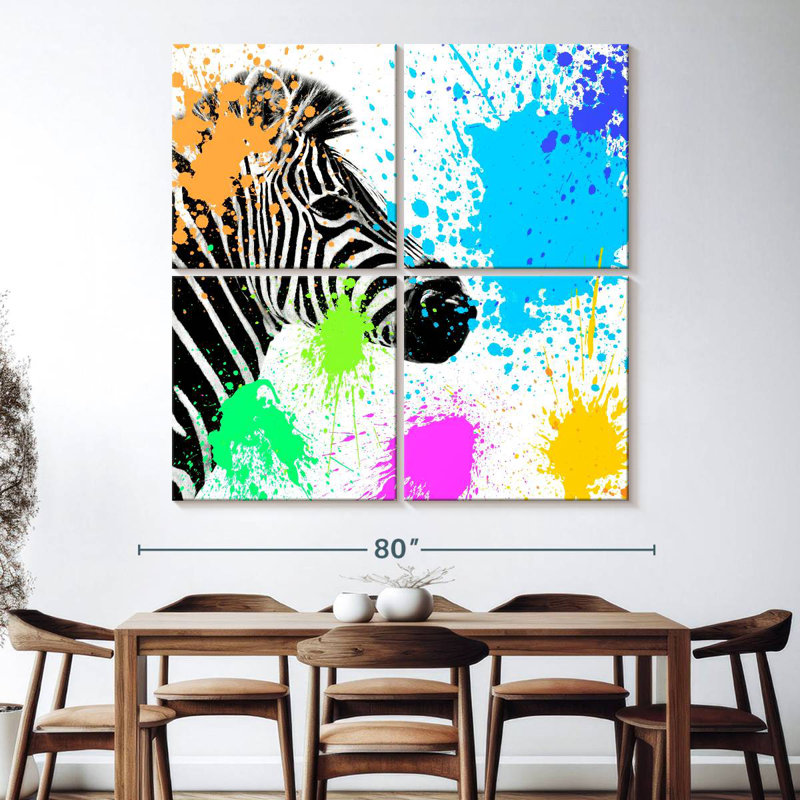Brampt Zebra I, 74'' H x 74'' W