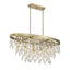 Livorno 8-Light Oval Chandelier in Noble Brass