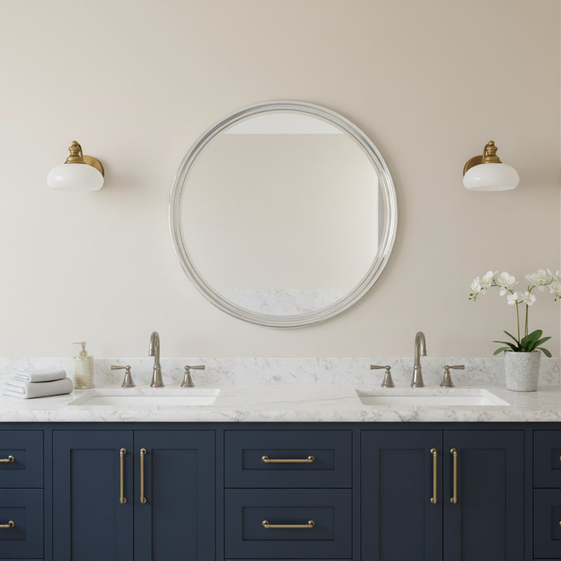 1-Light Vanity Light With Bright White Ceramic Shades, 1 Light