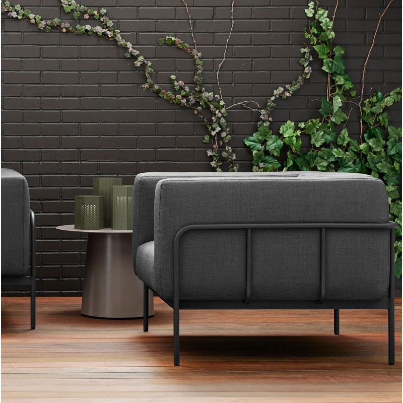 Cache Outdoor Lounge Chair, Dark Gray