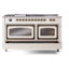 ILVE Nostalgie II Noblesse 60 po à 2 brûleurs, plaque chauffante, plaque de cuisson française-939345240-939345266