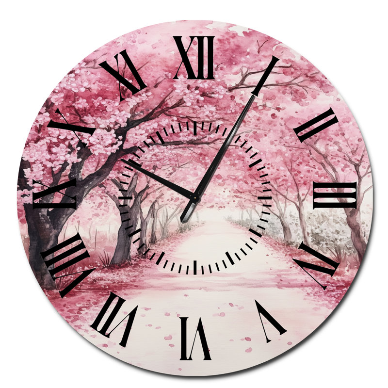 Horloge murale Blossom Tree Lane, Surdimensionné