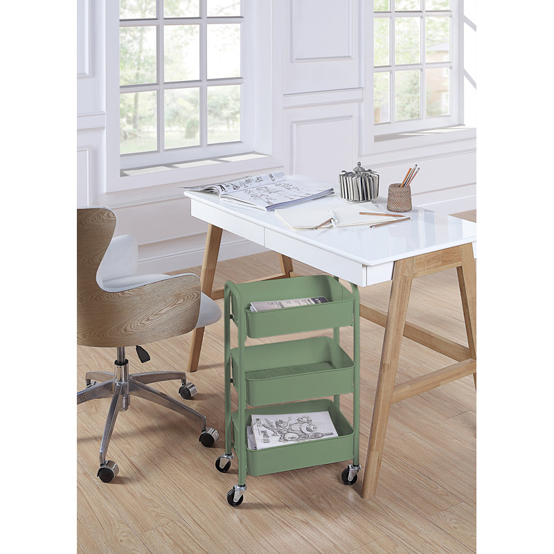 Chariot utilitaire roulant, Turquoise