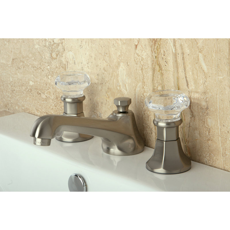 Metropolitan Widespread Bathroom Faucet with Drain Assembly, Brushed Nickel 1
