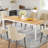 Lamekia Metal Base Dining Table-568333581-559635827