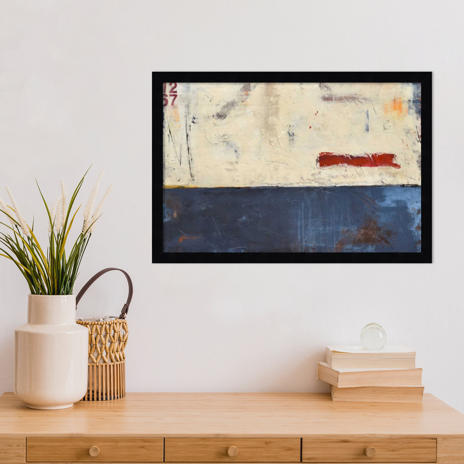 Label 1267 Print by Erin Ashley, 15" H x 21" W, Black
