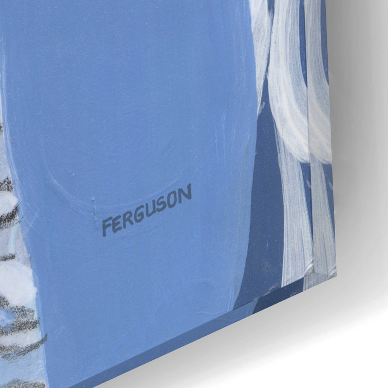 Epic Art 'Periwinkle' By Kathy Ferguson, Acrylic G " Periwinkle " by Kathy Ferguson, 12" H x 12" W x 0.13" D