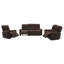 Ensemble de canapé inclinable rembourré 3 pièces Navarro - orange-235994200-244641186