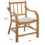 Fauteuil en rotin avec coussin Ylenia