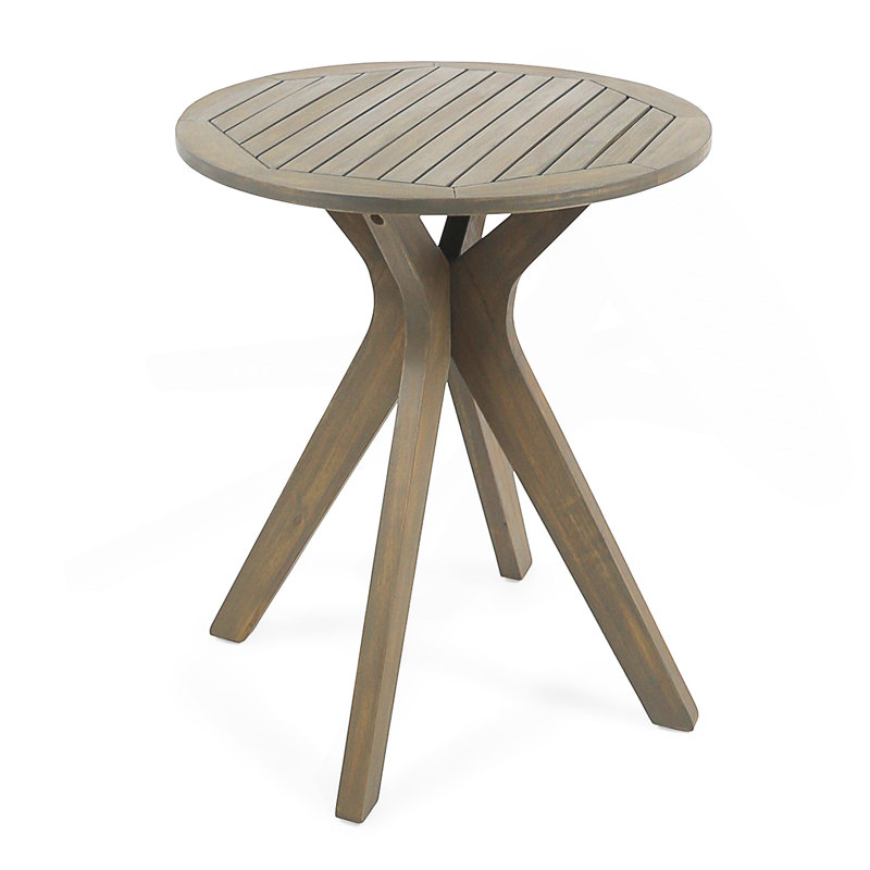 Table basse en bois d'acacia, Gris