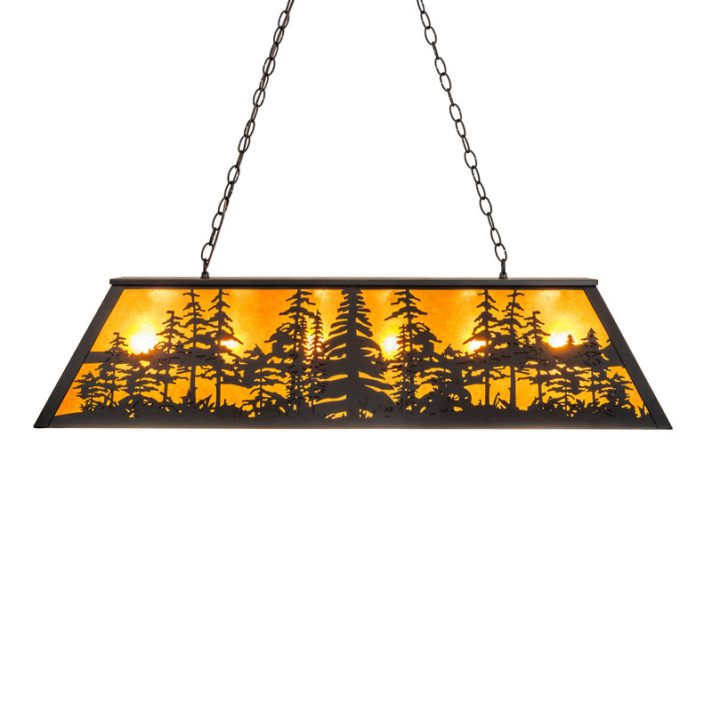 Doby 6 - Light Pendant, 44" H x 48" W x 17" D, Black