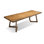 Brown Rectangular Solid Wood Butterfly Leaf Dining Table