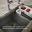 Riverby® 33" x 22" x 9.625" Under-Mount Double-Equal Kitchen Sink with Accessories and 5 Oversized Faucet Holes-125039943-125039944