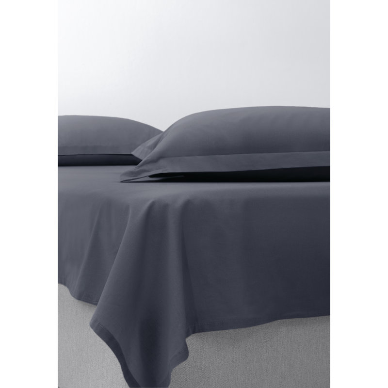 100% Cotton - Set of 2, Anthracite, Queen