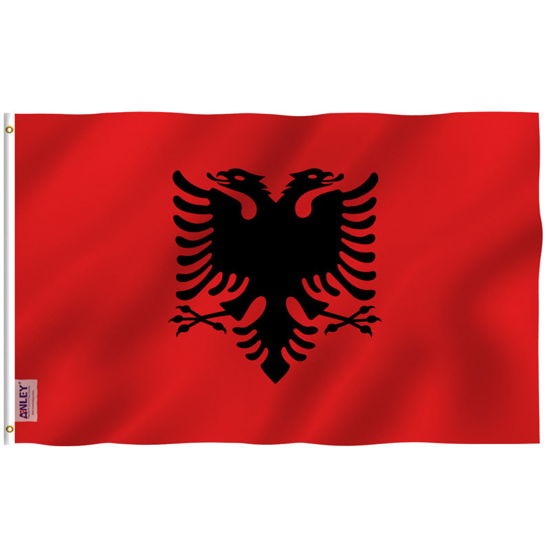 Drapeau de maison 36 po H x 60 po Albania Polyester