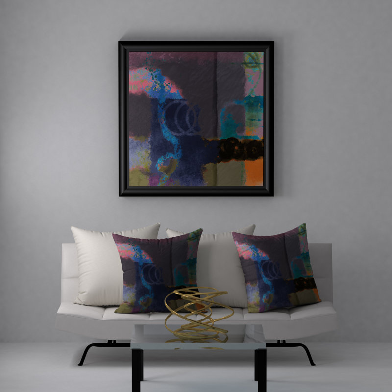 Abstract Throw Pillow, 24" X 24"