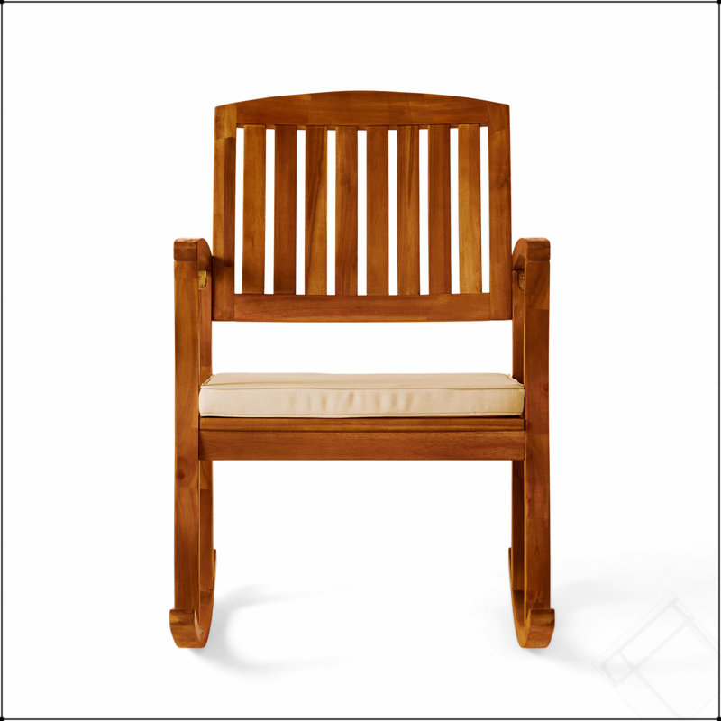 Chaise à bascule avec coussin