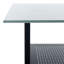 Bureau à 3 tablettes en verre Andrade