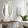 Miroir mural en bois massif