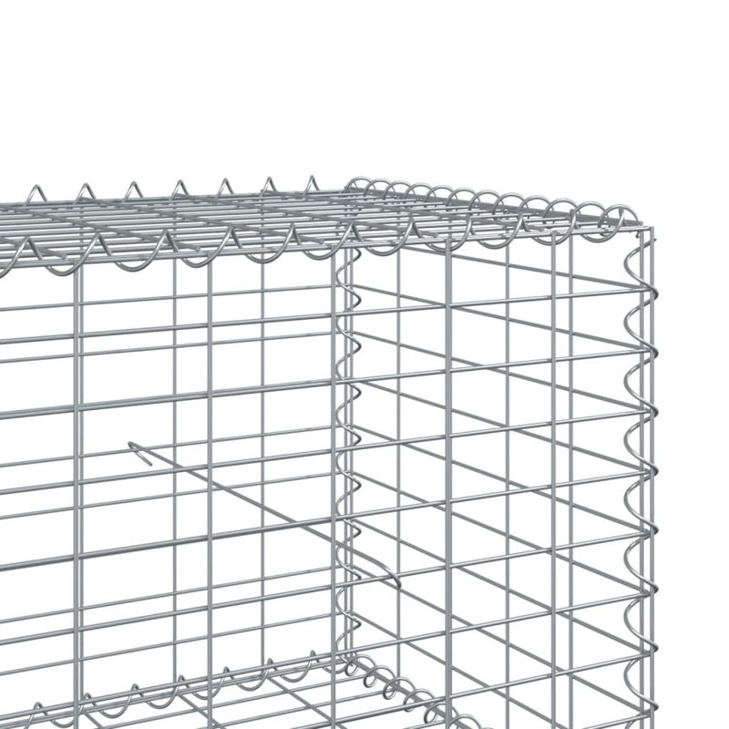 Galvanized Iron Gabion Basket with Cover, 36ft x 2ft x 3ft
