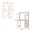 Bureau d'ordinateur Palisades avec huche et tablettes de rangement, pour les espaces de travail modernes et l'efficacité organisée-775530539
