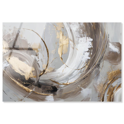 Gateway of Texture II Acrylic Print Gold Boho Wall Decor by Art Remedy, Ready to Hang, 15 x 10