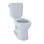 Toilette ronde deux pièces à hauteur universelle 1,28 GPF TOTO® Entrada ™, coton blanc