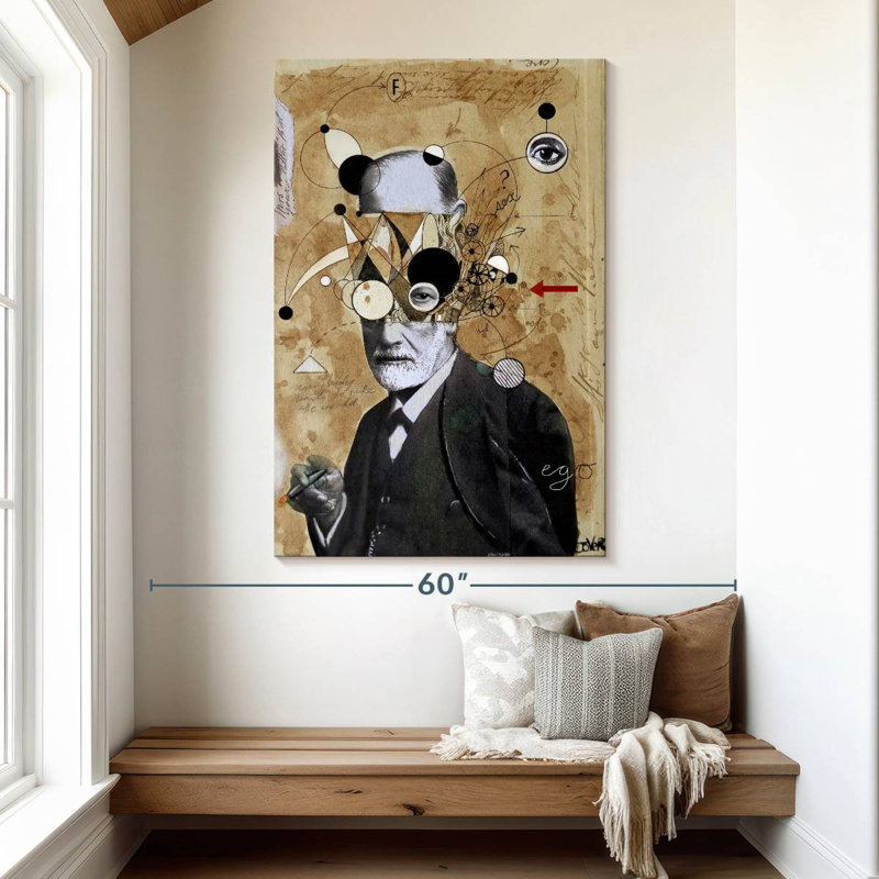 Keiraleigh Freud With Abstractions, 51" H x 34" W