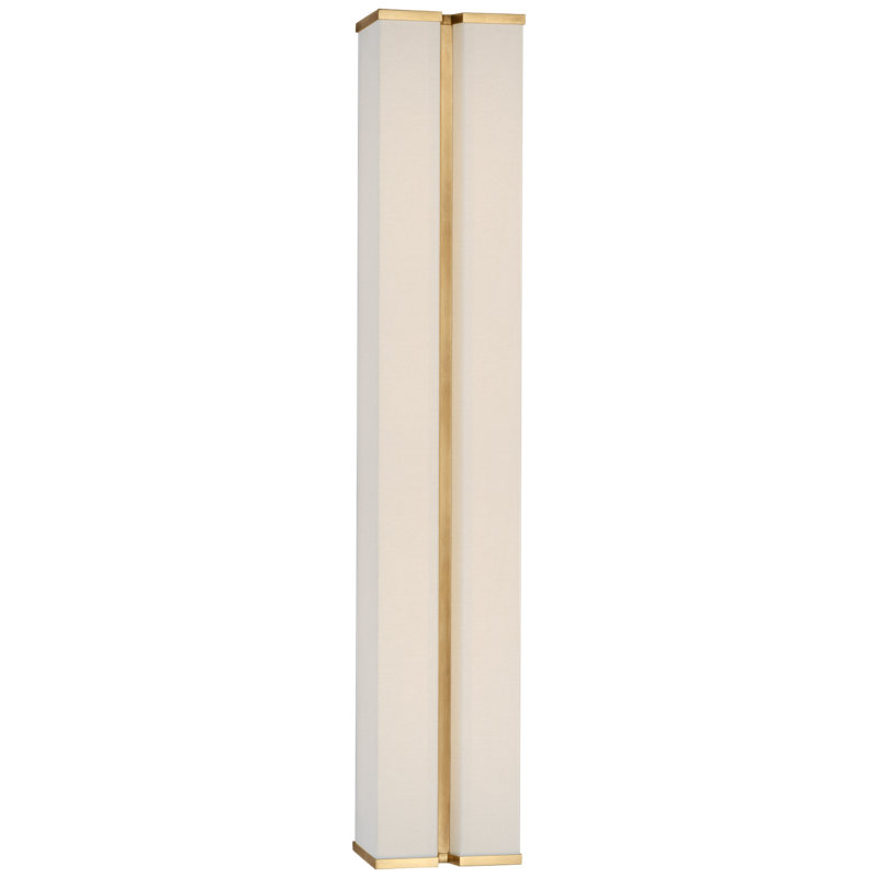 Vernet Solid Brass 1 - Light LED Flush Mounted Sconce, 30" H x 5.5" W x 4" D, Bronze