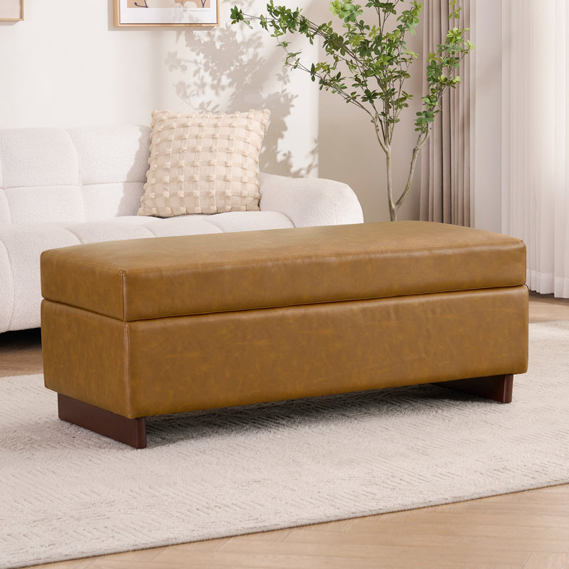 Table basse avec repose-pieds Modern Modern, Whiskey Brown