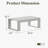 Modern Outdoor Aluminum Rectangle Coffee Table-1391922079